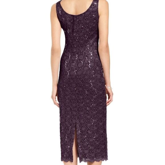 Alex Evenings Shearh Lace Dress with Sewuin Detail - Picture 2 of 6